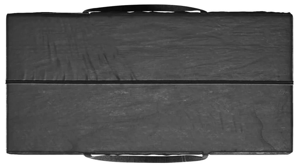 Custodia per albero di natale nera 150x75x75 cm polietilene