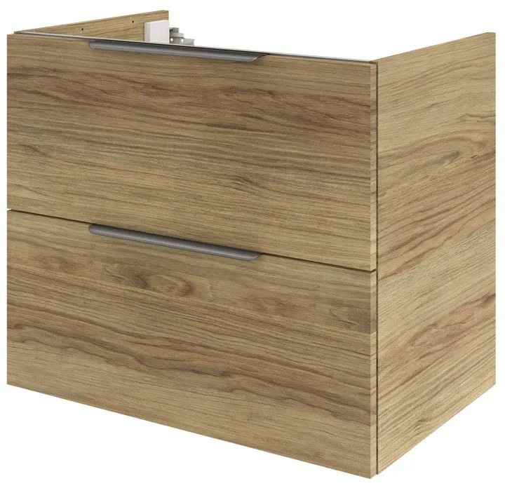 Mobile da bagno sotto lavabo SENSEA Neo lucido L 75 x H 64 x P 48 cm 2 cassetti, lavabo non incluso