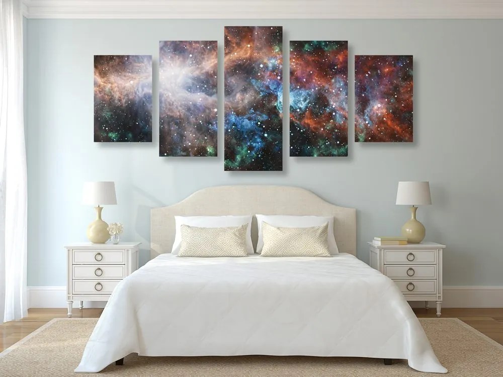 Quadri 5 pezzi – Galassia infinita