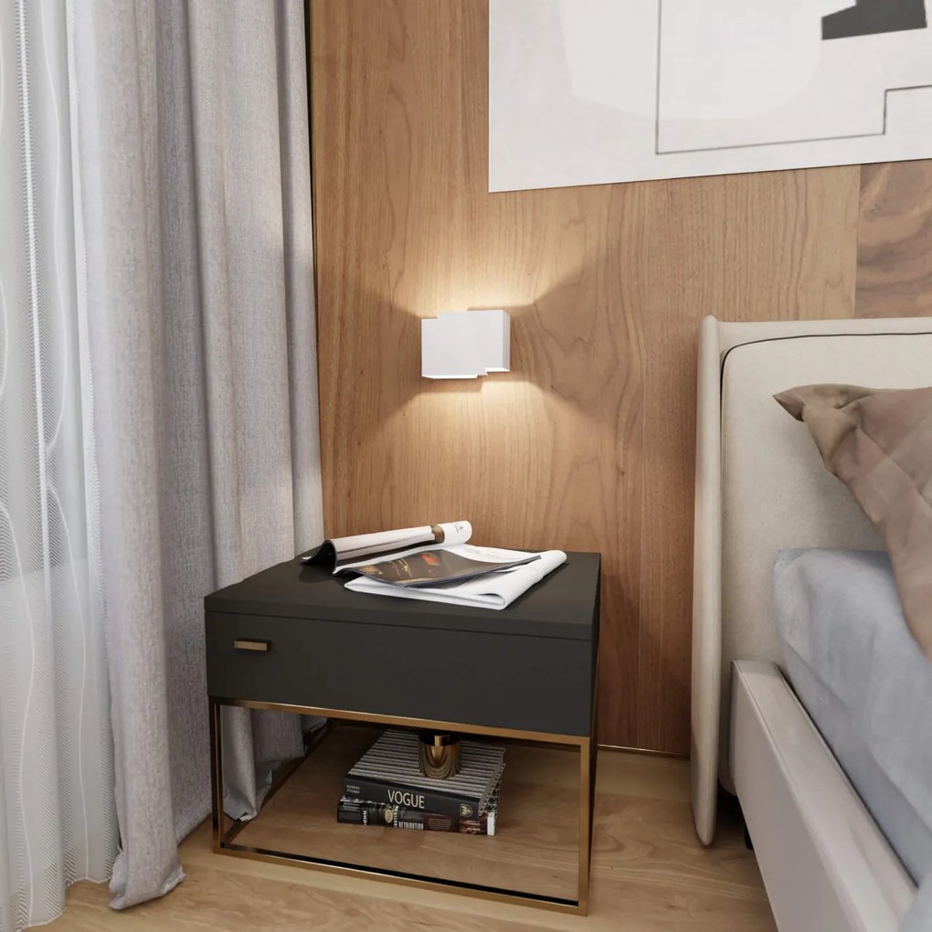 Applique FROST da parete Bianco o Nero