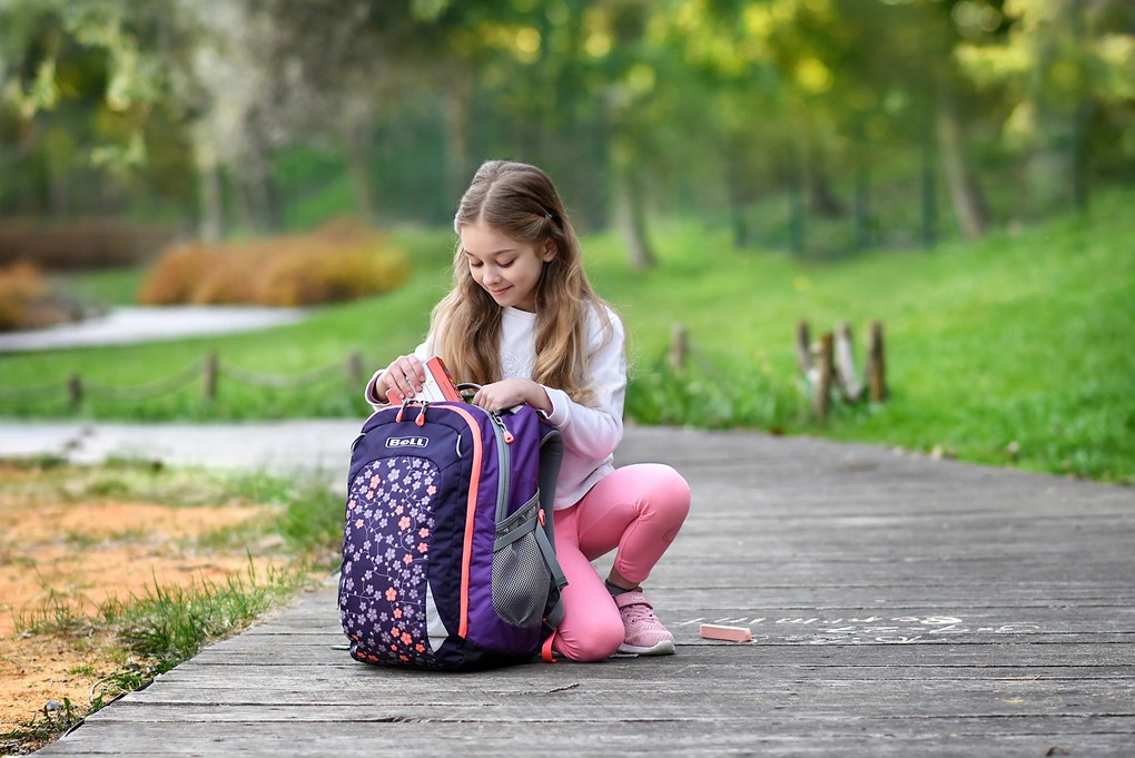 Zaino scuola BOLL SMART Artwork Collection 24 l Fiori - Purple
