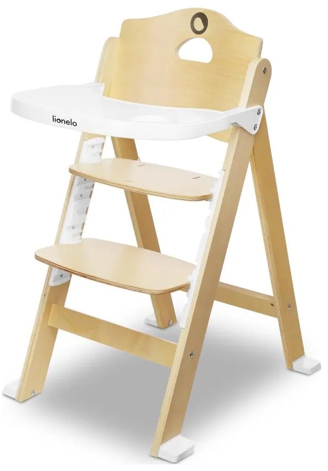 Lionelo - Seggiolone 3 in 1 per bambini FLORIS Bianco Naturale