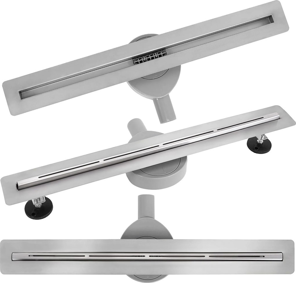 Canalina di scarico Rea FILO Nickel Brush 80