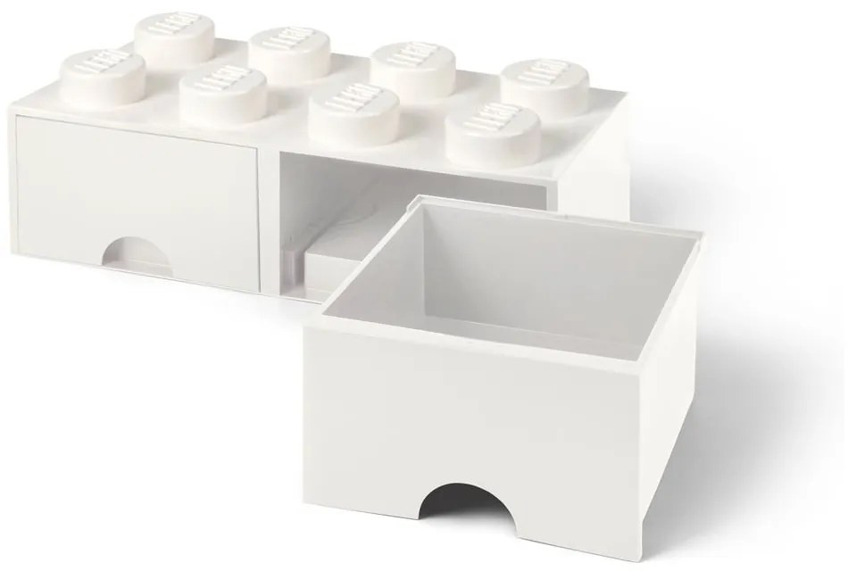 Contenitore bianco avorio con due cassetti - LEGO®