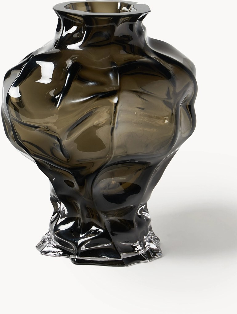 Vaso in vetro soffiato Ammonit, alt. 30 cm