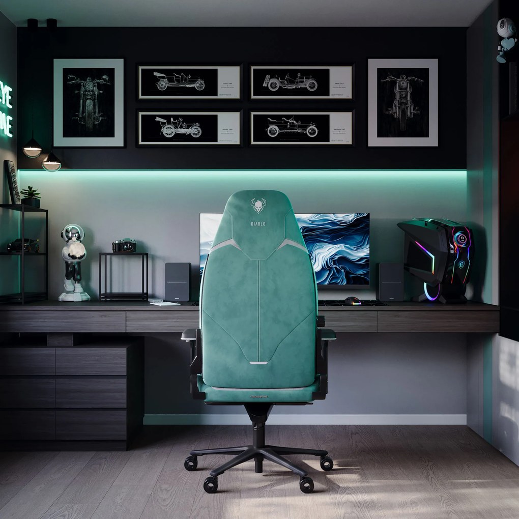 Sedia da gaming Diablo X.Eye Prime Mystic Mint Normal Size