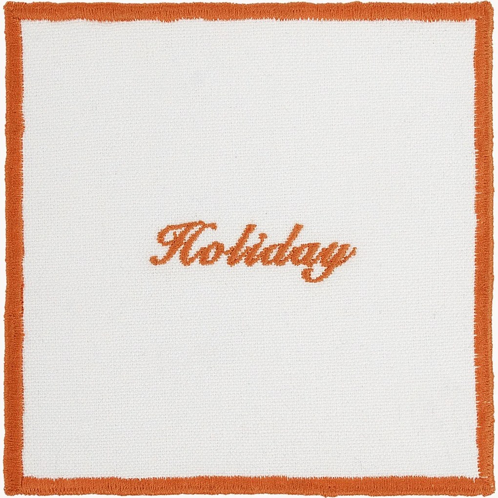 Set di 4 sottobicchieri in cotone Holiday