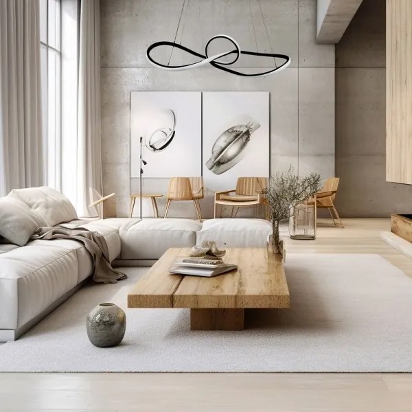 Lampadario LED a sospensione con filo MARCO LED/42W/230V nero