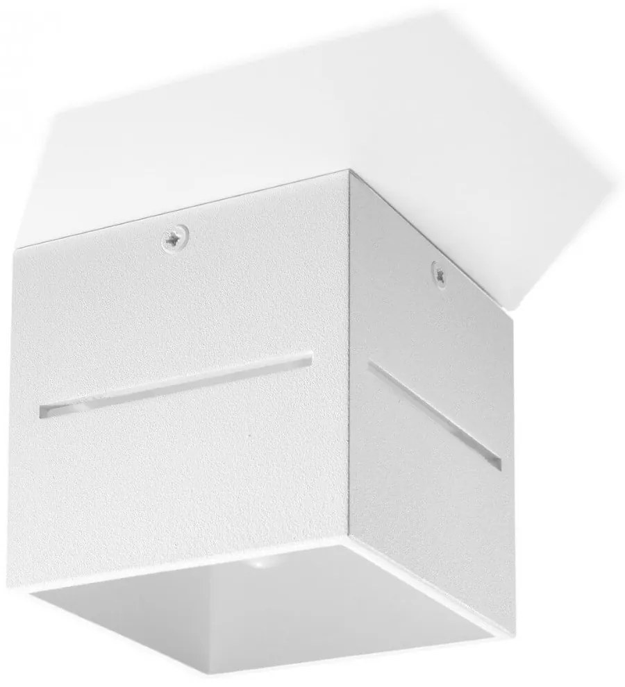 Plafoniera Quadrata da Soffitto in Alluminio LOBO G9 Bianca da interno Colore del corpo Bianco