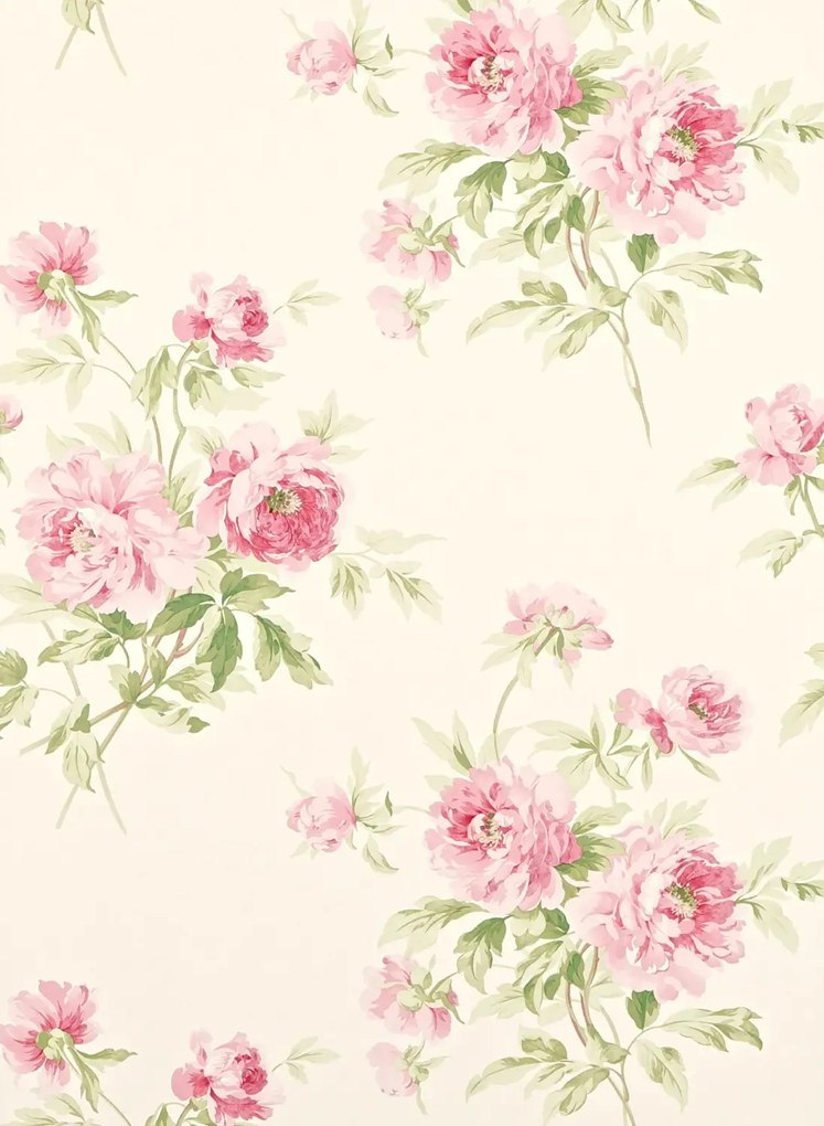 Sanderson Tapete Adele - Rose/ Cream