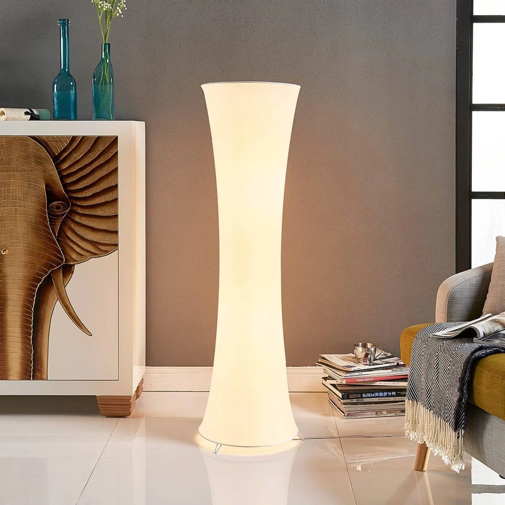 Lindby piantana Liana, altezza 123 cm, bianco, tessuto