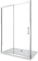 Porta doccia vetro 6 mm per installazione in nicchia Altezza 190 cm installazione reversibile cm 140-145