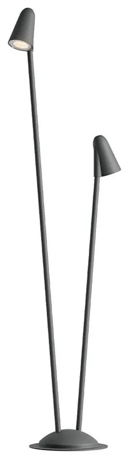 Redo 90711 - Lampada LED da esterno NIVALIS 2xLED/6,9W/230V 110 cm IP65 antracite