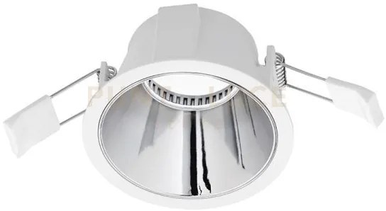 Gfa621- faretto da incasso bianco opaco e cromo 1 luce attacco gu10...