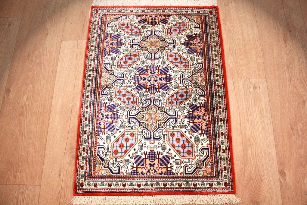 Ghom Tappeto 50x80 (Iran) Annodato A Mano