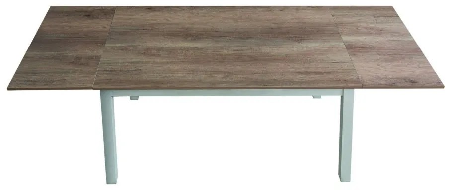 Tavolo POSITANO allungabile in legno bicolore 110&#215;70 cm &#8211; 190&#215;70 cm