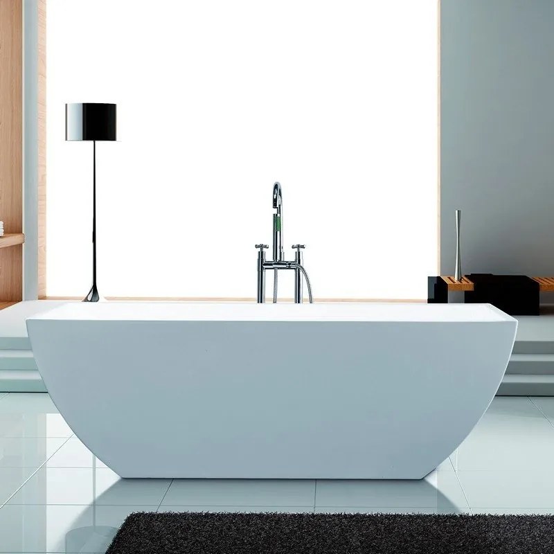 Kamalu - Vasca da bagno 150x75cm installazione freestanding in acrilico| K15A