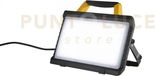 Proiettore led portatile knox giallo e nero 45w 6400lm 6500k cavo c...