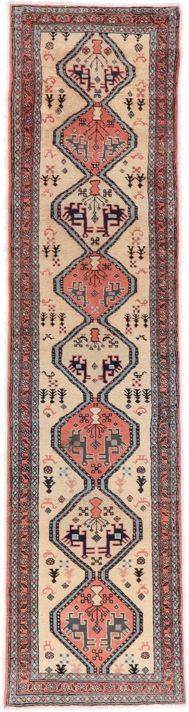 Hamedan Tappeto 70 x 280 (Iran) Annodato A Mano