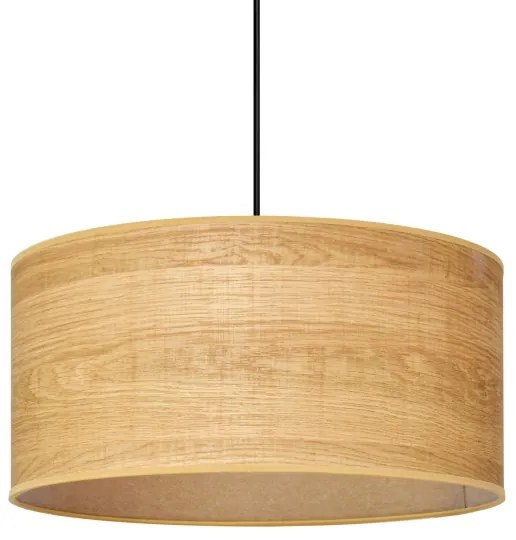 Lampadario a sospensione con filo ALBA 1xE27/15W/230V diametro 40 cm marrone/nero
