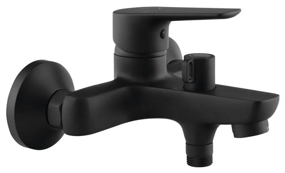 Aqualine - Rubinetto vasca da bagno LOTTA opaco nero