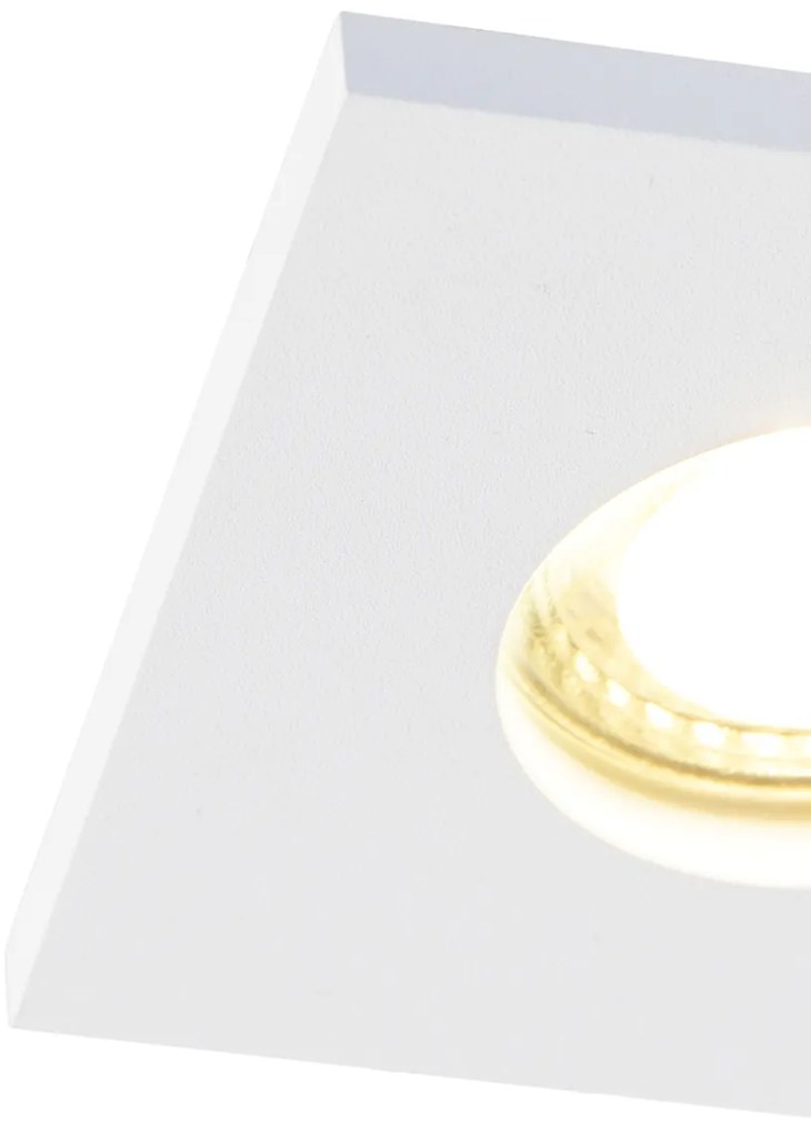 Set di 6 faretti da incasso moderni bianchi per bagno - Doku