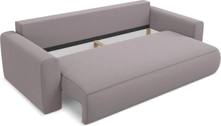 Divano lavanda allungabile/con contenitore con rivestimento in velluto 238 cm Kapua – Makamii