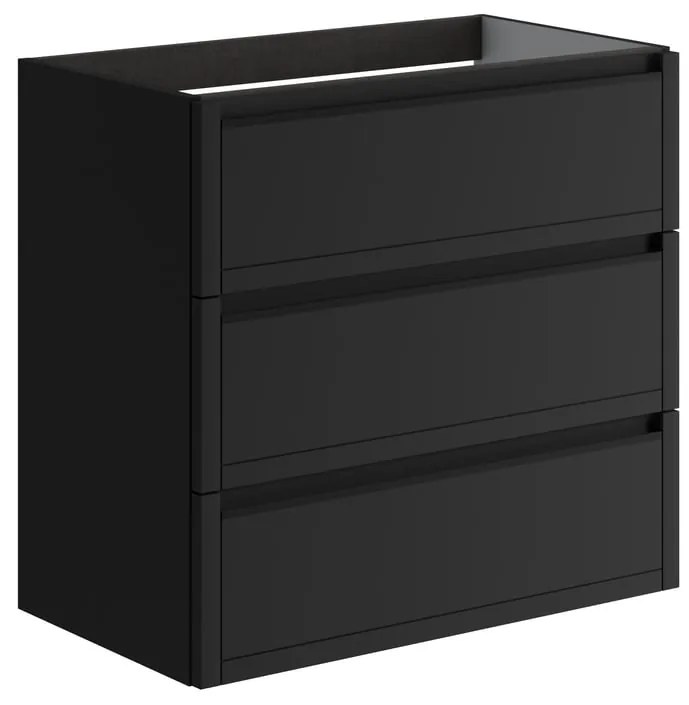 Mobile da bagno sotto lavabo TRATTO antracite opaco L 79.5 x H 78 x P 45.5 cm 3 cassetti, lavabo non incluso