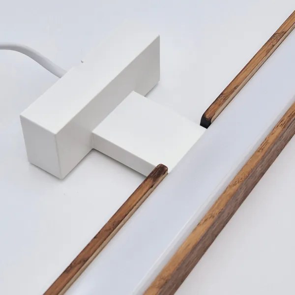 Brilagi-Illuminazione a LED per specchi da bagno WOODY MIRROR LED/12W/230V IP44 quercia/bianco