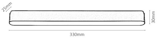 Rabalux 70102-LED Plafoniera per binario monofase LiTrack LED/16W/24V 33 cm
