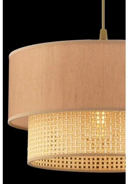 Lampadario a sospensione con cavo ECHO 1xE27/60W/230V beige