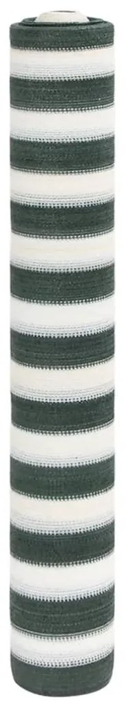 Rete Per Privacy Verde E Bianco 1x10 M İn Hdpe 195 G/m² /
