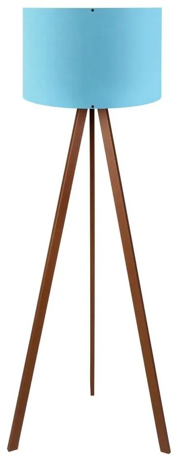 Lampada da terra AYD 1xE27/40W/230V blu/marrone