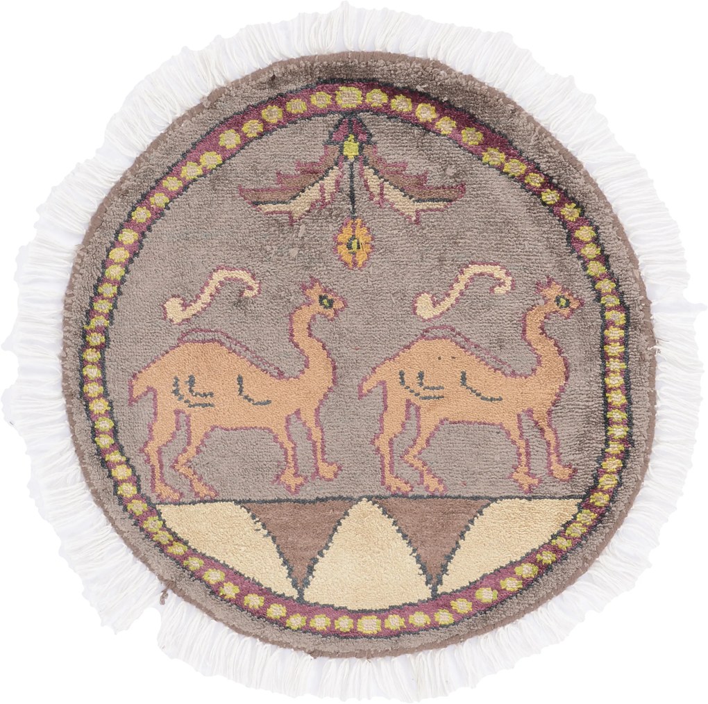 Agra Tappeto orientale 50 x 50 (Indian) Annodato A Mano