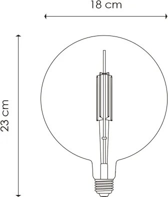 Lampadina LED dimmerabile VINTAGE EDISON G180 E27/4W/230V 2700K