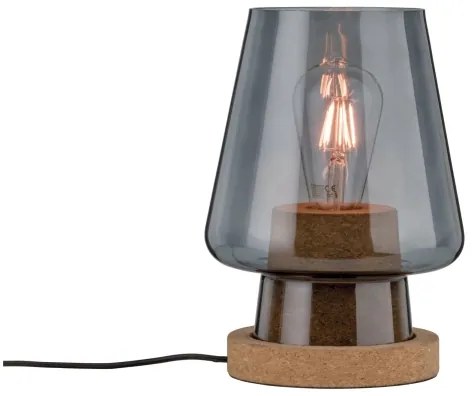 Paulmann 79736 - 1xE27/20W Lampada da tavolo IBEN 230V fumé