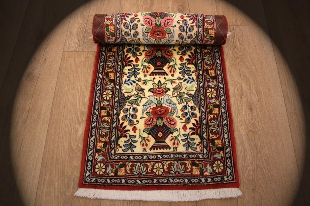 Varamin Tappeto 50x160 (Iran) Annodato A Mano