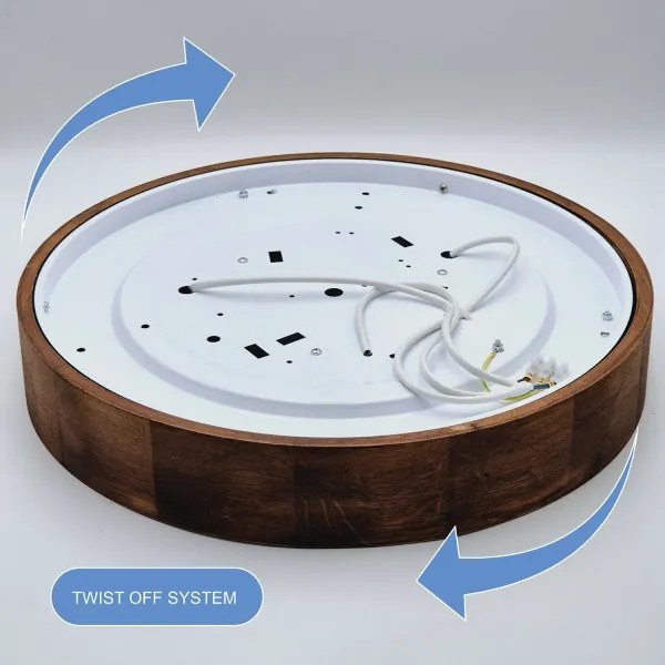 Brilagi - Lampada LED da soffitto CARVALHO 3xE27/60W/230V ciliegio 47 cm