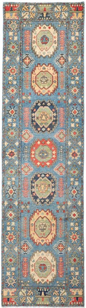 Kazak Tappeto 300 x 90 (Afghanistan) Annodato A Mano