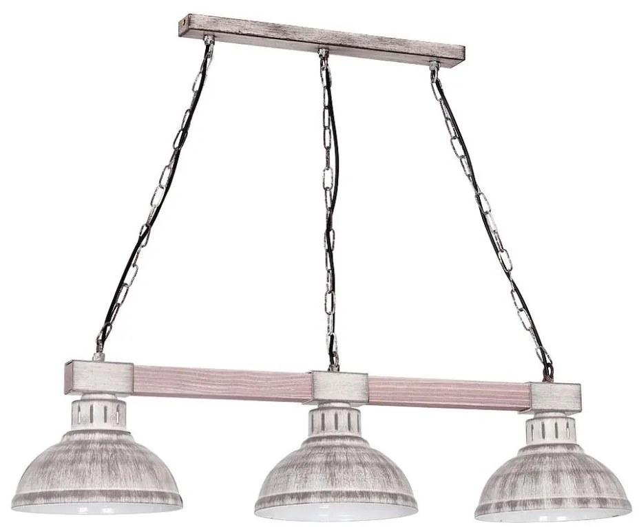 Lampadario a sospensione con catena HAKON 3xE27/60W/230V chiaro