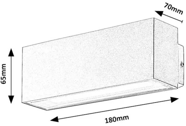 Rabalux 77076 - Applique a LED da esterno MATARO LED/10W/230V IP54 bianco