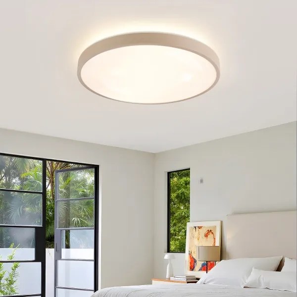 Brilagi - Lampada LED dimmerabile GLASS POOL DOUBLE LED/60W/230V 50 cm beige + telecomando