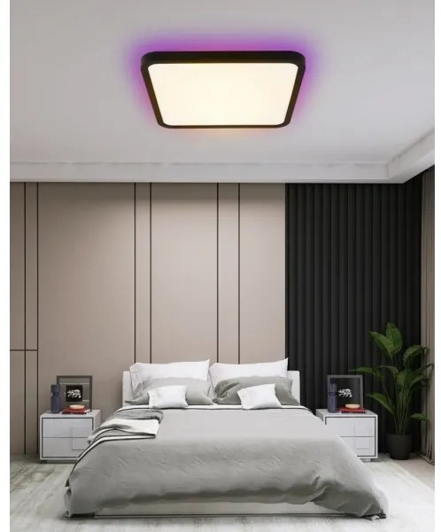 Immax NEO 07167-B40-LED RGBCCT Lampada dimmerabile 50W/230V Wi-Fi Tuya black+TC