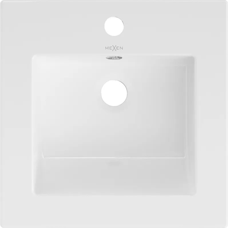Mexen Atena lavabo da incasso 41 x 41 cm, bianco - 25014100