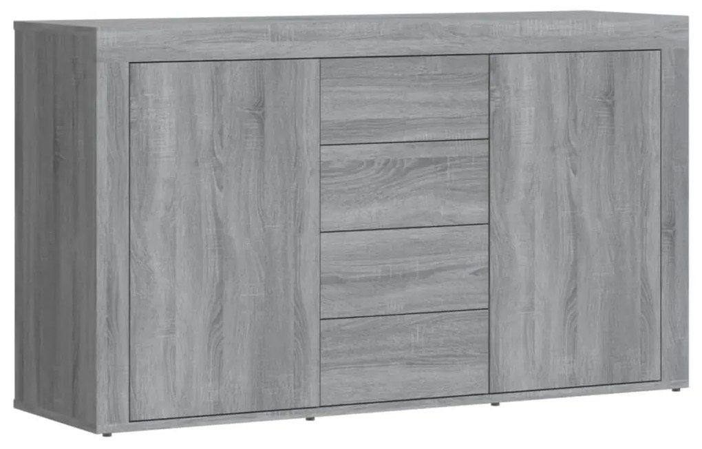 Credenza grigio sonoma 120x36x69 cm in legno multistrato