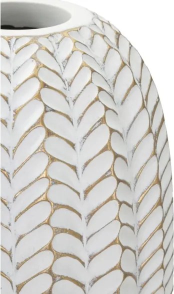 Vaso Resina Leaf Cm Ø 18,5X46