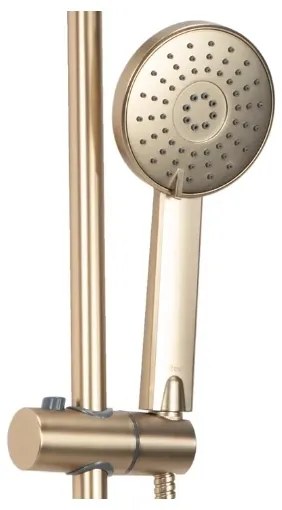 REA-P7051 - Set doccia con miscelatore LUIS, finitura oro spazzolato