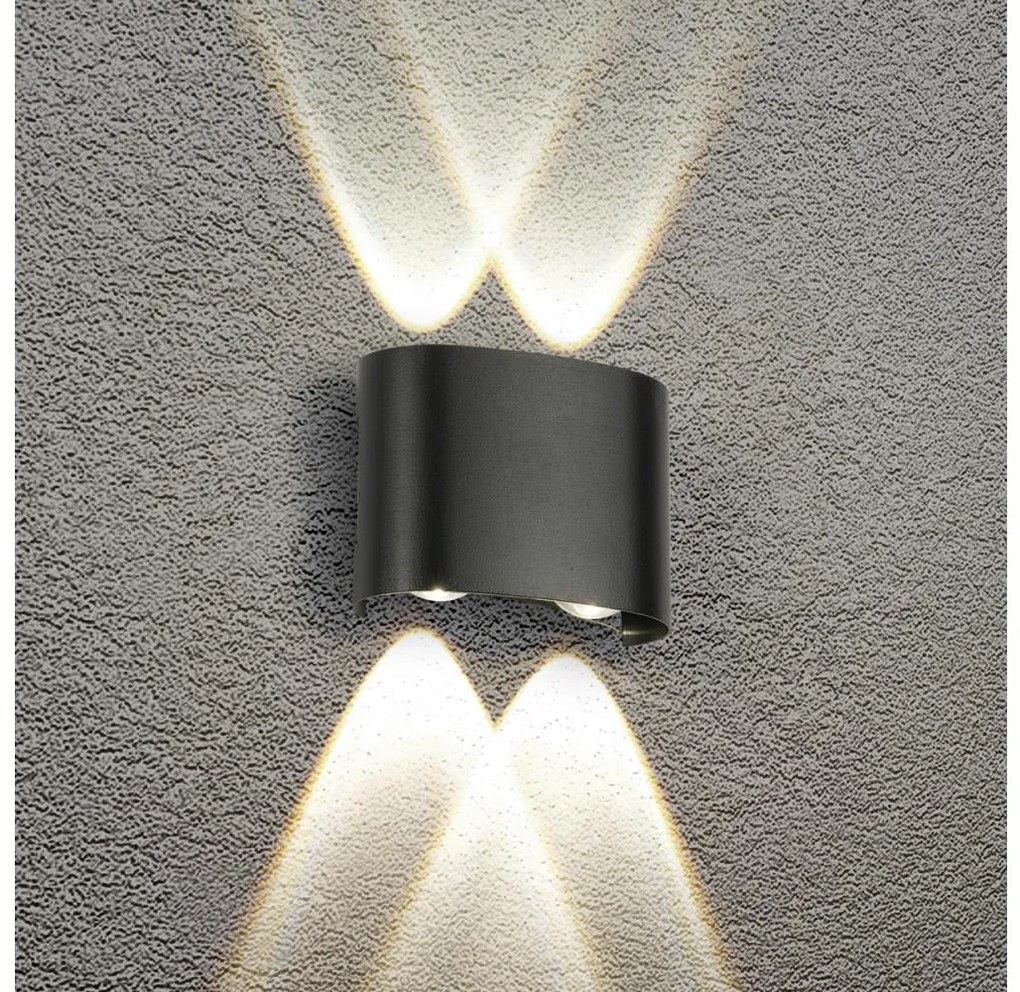 Brilagi - Applique da esterno LED FLAREBOX LED/4W/230V nera IP65