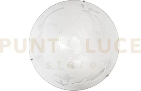 Plafoniera alabastro bianca 3 luci attacco e27 40x40x10,5cm