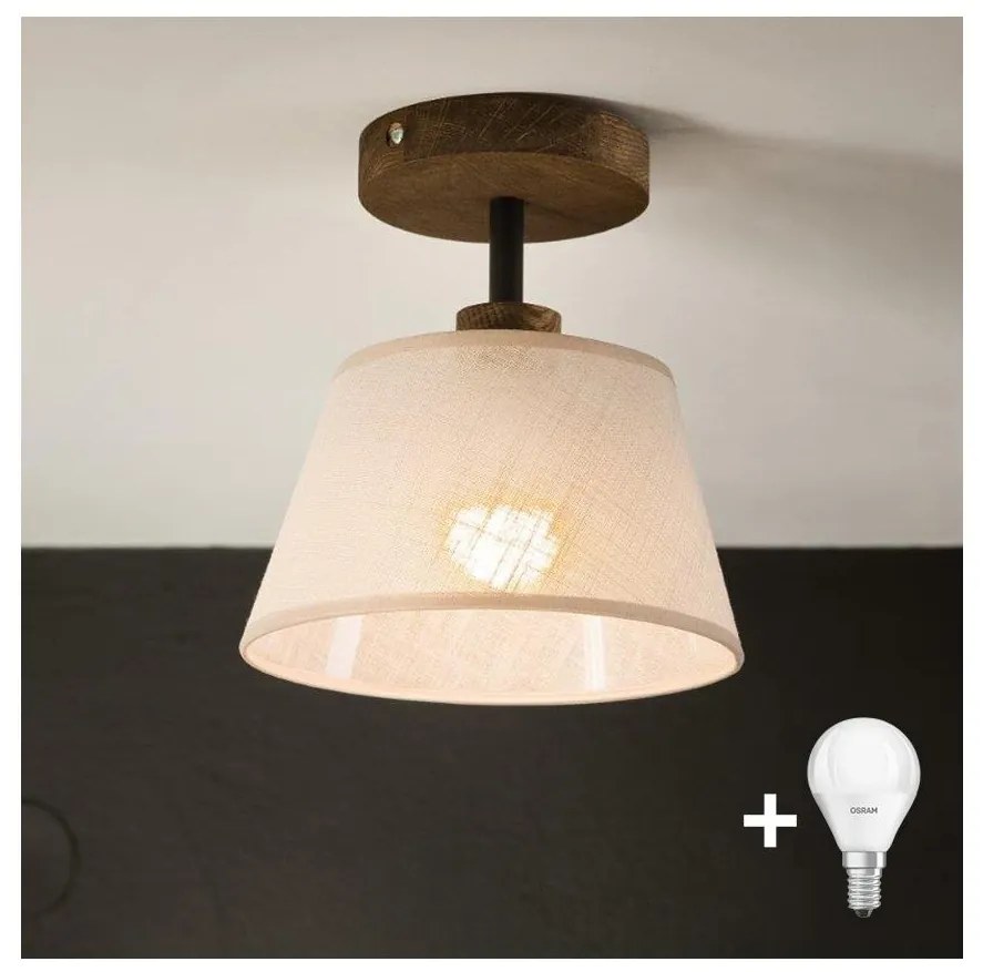 Brilagi - Lampadario LED ANTHONY 1xE14/60W/230V noce/beige